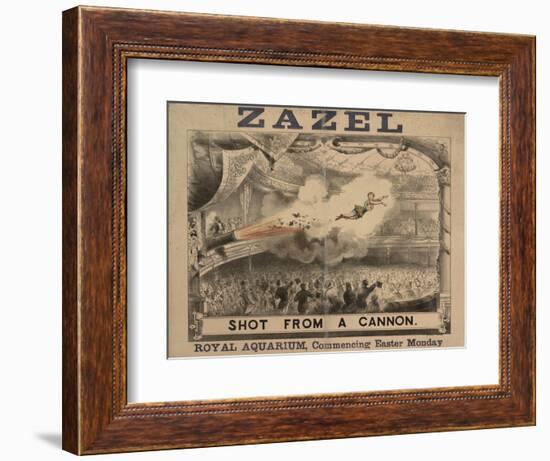 Madame Zazel Shot From a Cannon-null-Framed Giclee Print