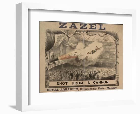 Madame Zazel Shot From a Cannon-null-Framed Giclee Print