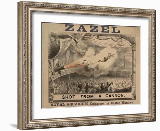 Madame Zazel Shot From a Cannon-null-Framed Giclee Print