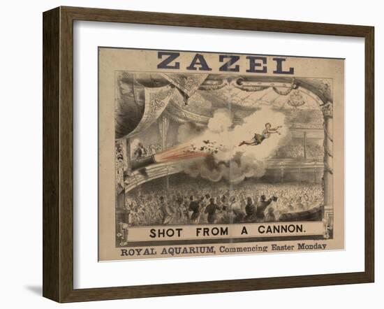 Madame Zazel Shot From a Cannon-null-Framed Giclee Print
