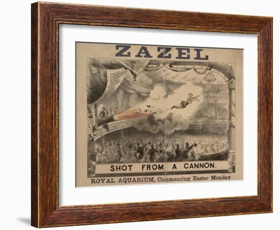 Madame Zazel Shot From a Cannon-null-Framed Giclee Print