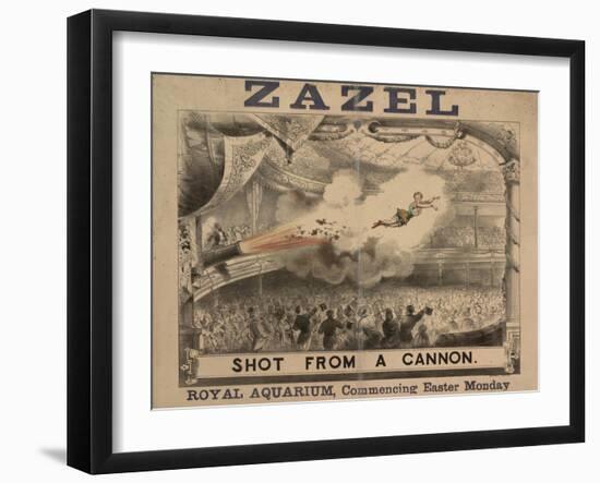 Madame Zazel Shot From a Cannon-null-Framed Giclee Print