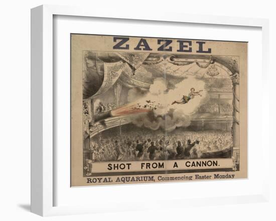 Madame Zazel Shot From a Cannon-null-Framed Giclee Print