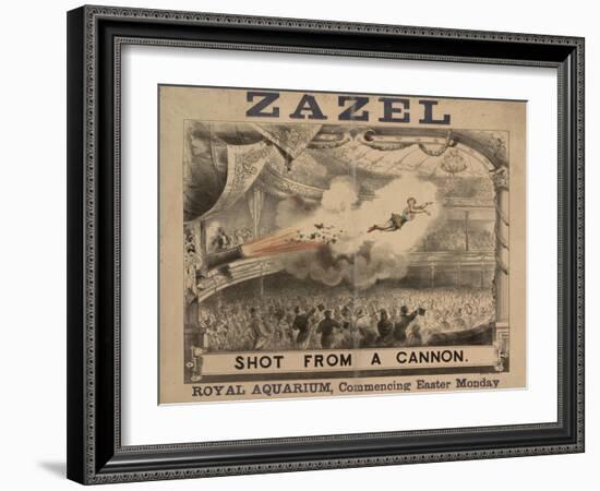 Madame Zazel Shot From a Cannon-null-Framed Giclee Print