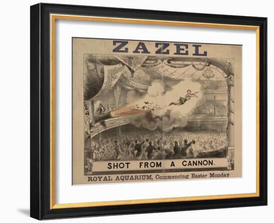 Madame Zazel Shot From a Cannon-null-Framed Giclee Print