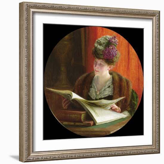 Madame Zoe Malard (B.1884) 1907 (Oil on Canvas)-Remy Cogghe-Framed Giclee Print