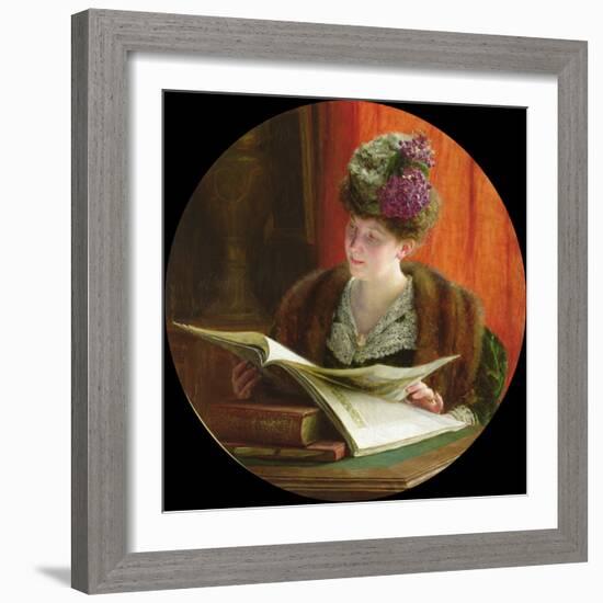 Madame Zoe Malard (B.1884) 1907 (Oil on Canvas)-Remy Cogghe-Framed Giclee Print