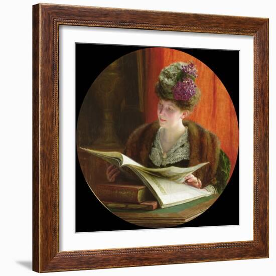 Madame Zoe Malard (B.1884) 1907 (Oil on Canvas)-Remy Cogghe-Framed Giclee Print