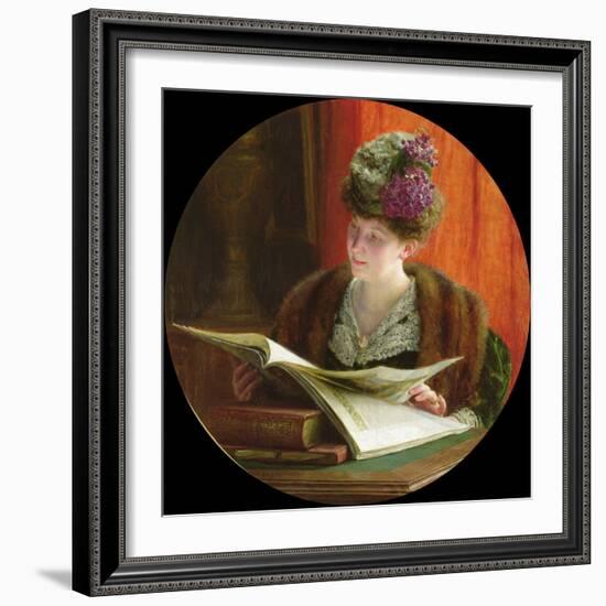 Madame Zoe Malard (B.1884) 1907 (Oil on Canvas)-Remy Cogghe-Framed Giclee Print