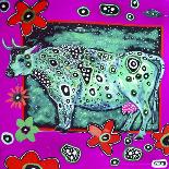 322 - Cosmic Green Cow-MADdogART-Giclee Print