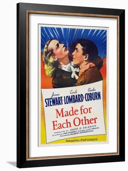 Made for Each Other, from Left: Carole Lombard, James Stewart, 1939-null-Framed Art Print