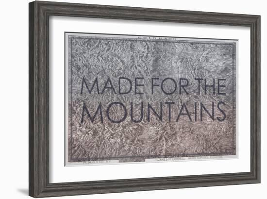 Made for the Mountains - 1894, Colorado State Map in Relief, Colorado, United States Map-null-Framed Giclee Print