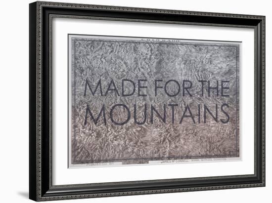 Made for the Mountains - 1894, Colorado State Map in Relief, Colorado, United States Map-null-Framed Giclee Print