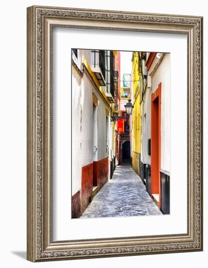 Made in Spain Collection - Colorful Alley in Seville-Philippe Hugonnard-Framed Photographic Print