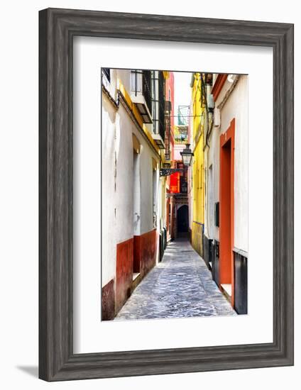 Made in Spain Collection - Colorful Alley in Seville-Philippe Hugonnard-Framed Photographic Print