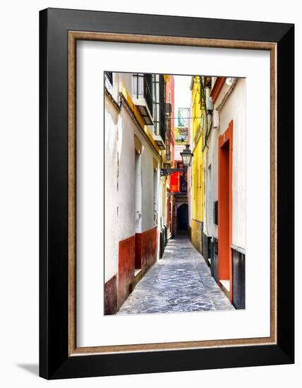 Made in Spain Collection - Colorful Alley in Seville-Philippe Hugonnard-Framed Photographic Print