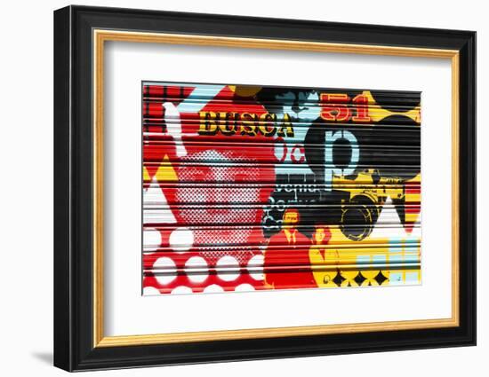 Made in Spain Collection - Colorful Curtain Art-Philippe Hugonnard-Framed Photographic Print