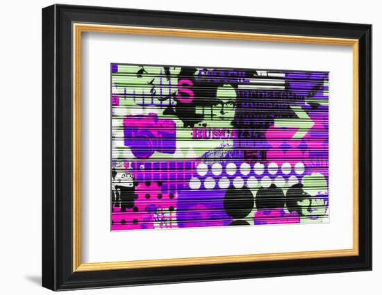 Made in Spain Collection - Colourful Curtain Art V-Philippe Hugonnard-Framed Photographic Print