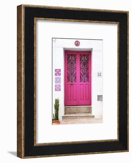 Made in Spain Collection - Deep Pink Front Door-Philippe Hugonnard-Framed Photographic Print