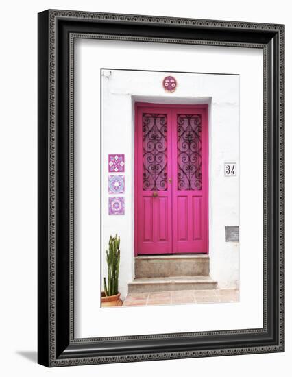 Made in Spain Collection - Deep Pink Front Door-Philippe Hugonnard-Framed Photographic Print