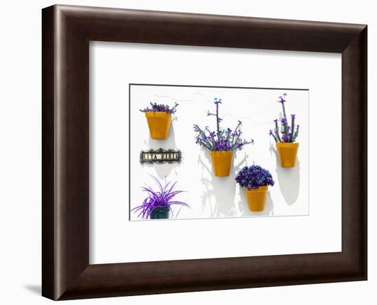 Made in Spain Collection - Orange Pots Wall-Philippe Hugonnard-Framed Photographic Print