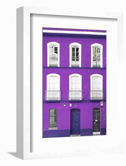 Made in Spain Collection - Purple Facade of Traditional Spanish Building-Philippe Hugonnard-Framed Photographic Print