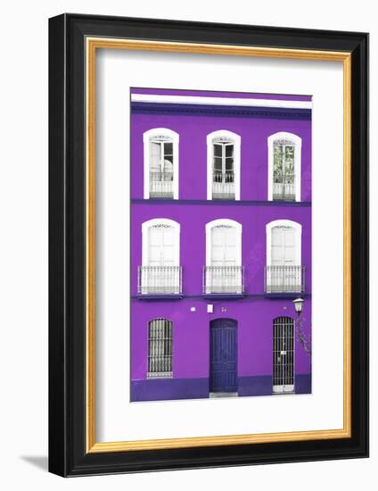 Made in Spain Collection - Purple Facade of Traditional Spanish Building-Philippe Hugonnard-Framed Photographic Print