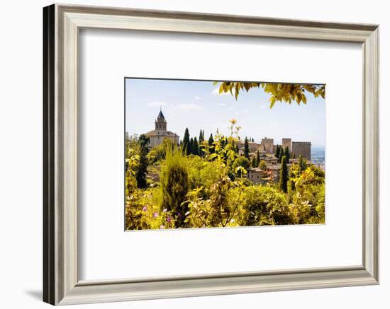 Made in Spain Collection - The beautiful Alhambra with Fall Colors-Philippe Hugonnard-Framed Photographic Print