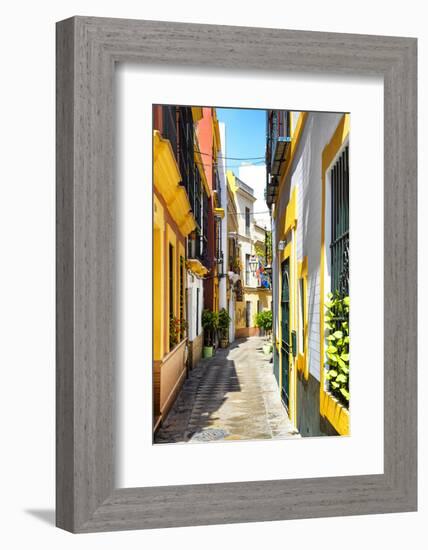 Made in Spain Collection - Yellow Street in Seville-Philippe Hugonnard-Framed Photographic Print