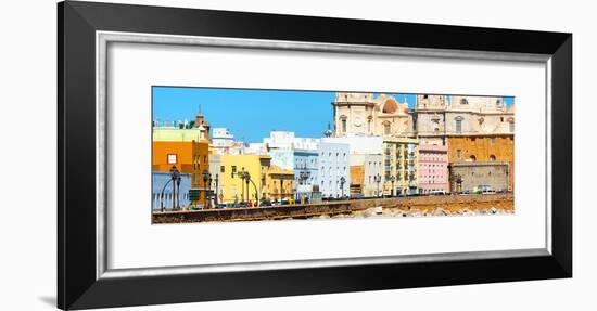 Made in Spain Panoramic Collection - Cadiz Colorful City-Philippe Hugonnard-Framed Photographic Print