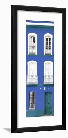 Made in Spain Slim Collection - Blue Facade of Traditional Spanish Building-Philippe Hugonnard-Framed Photographic Print