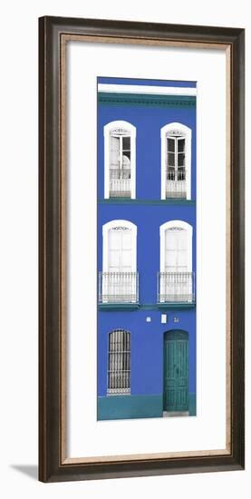 Made in Spain Slim Collection - Blue Facade of Traditional Spanish Building-Philippe Hugonnard-Framed Photographic Print