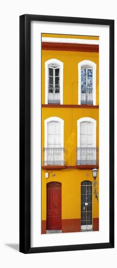 Made in Spain Slim Collection - Orange Facade of Traditional Spanish Building II-Philippe Hugonnard-Framed Photographic Print