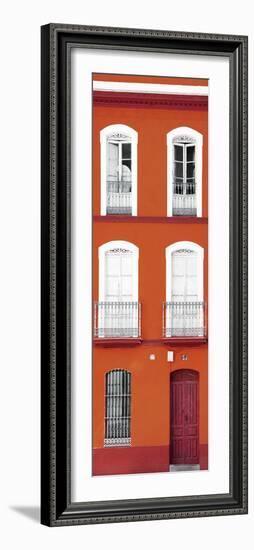 Made in Spain Slim Collection - Orange Facade of Traditional Spanish Building-Philippe Hugonnard-Framed Photographic Print