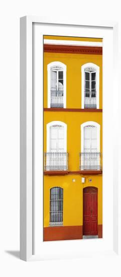 Made in Spain Slim Collection - Orange Facade of Traditional Spanish Building-Philippe Hugonnard-Framed Photographic Print