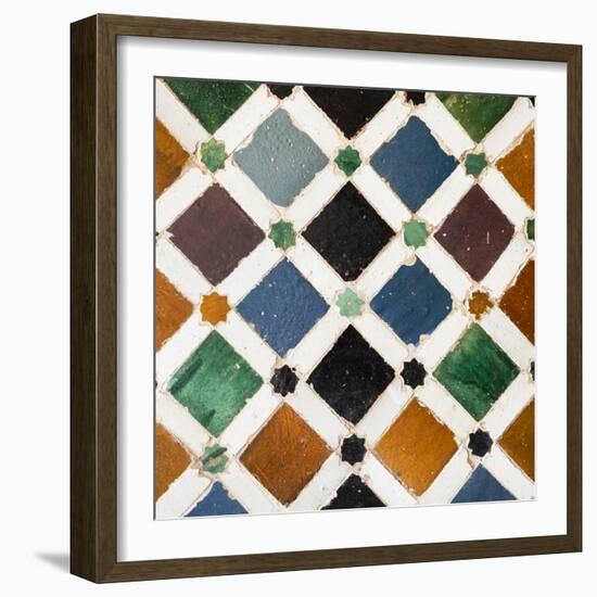 Made in Spain Square Collection - Alhambra Mosaic-Philippe Hugonnard-Framed Photographic Print