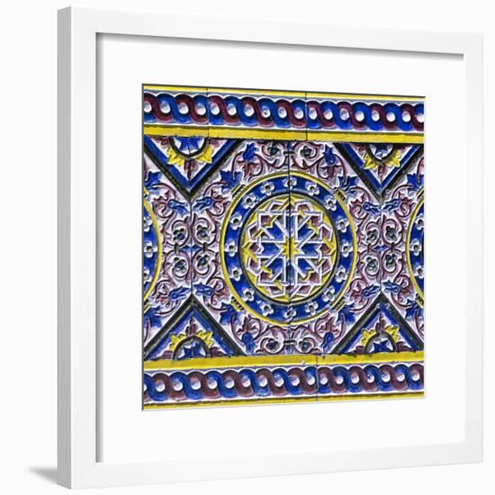 Made in Spain Square Collection - Colorful Mosaic III-Philippe Hugonnard-Framed Photographic Print