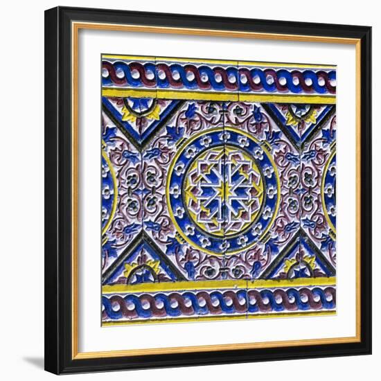 Made in Spain Square Collection - Colorful Mosaic III-Philippe Hugonnard-Framed Photographic Print