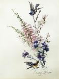 A Study of Heather, Cornflower, and Blossom-Madeleine Lemaire-Giclee Print