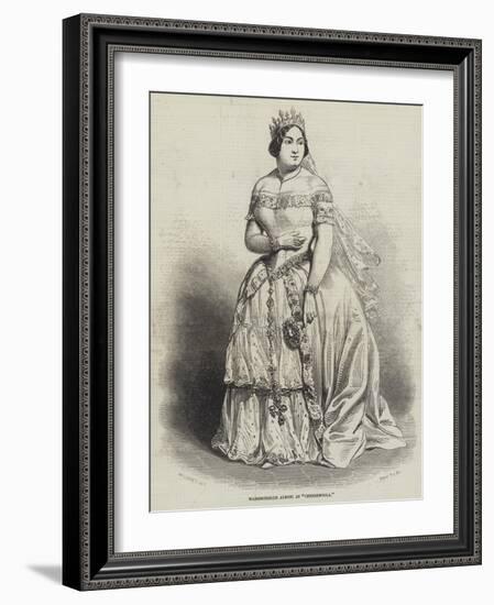 Mademoiselle Alboni as Cenerentola-Charles Baugniet-Framed Giclee Print