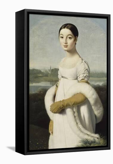 Mademoiselle Caroline Rivière (1793-1807)-Jean-Auguste-Dominique Ingres-Framed Premier Image Canvas