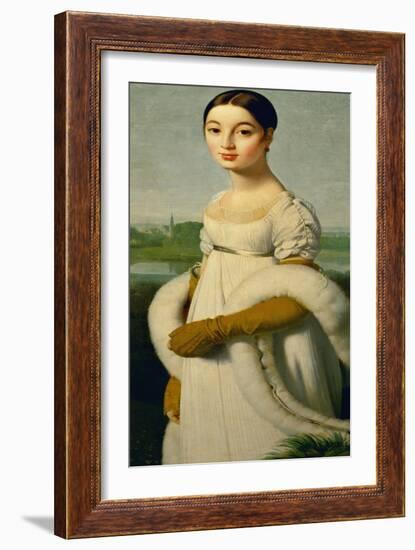 Mademoiselle Caroline Riviere-Jean-Auguste-Dominique Ingres-Framed Giclee Print