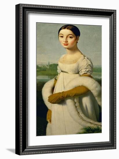 Mademoiselle Caroline Riviere-Jean-Auguste-Dominique Ingres-Framed Giclee Print