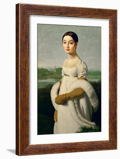 Mademoiselle Caroline Rivière-Jean-Auguste-Dominique Ingres-Framed Giclee Print