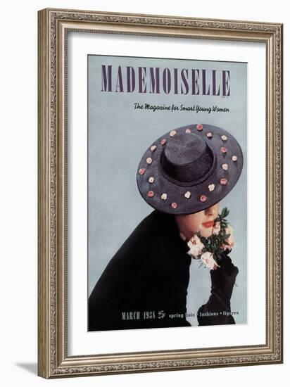 Mademoiselle Cover - March 1938-Paul D'Ome-Framed Premium Giclee Print