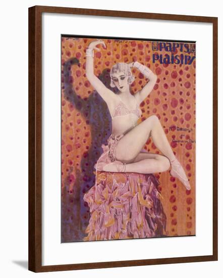 Mademoiselle Dargyle at the Casino De Paris, Dressed in Ballet Shoes-null-Framed Photographic Print