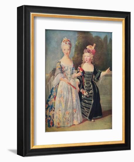 'Mademoiselle De Bethisy and her brother', c1715, (1911)-Unknown-Framed Giclee Print