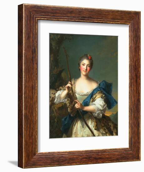 Mademoiselle De Migieu as Diana, 1742-Jean-Marc Nattier-Framed Giclee Print