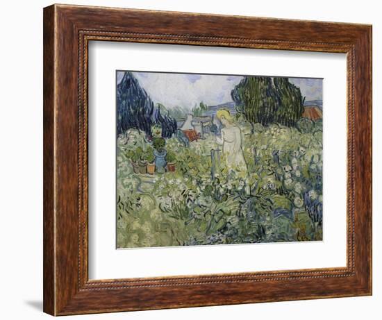 Mademoiselle Gachet in Her Garden at Auvers-Sur-Oise, 1890-Vincent van Gogh-Framed Giclee Print