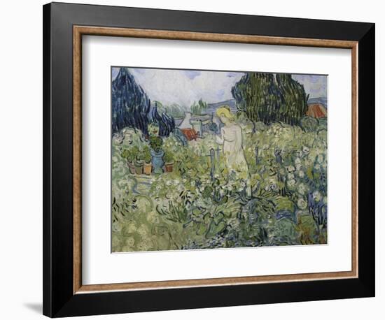 Mademoiselle Gachet in Her Garden at Auvers-Sur-Oise, 1890-Vincent van Gogh-Framed Giclee Print